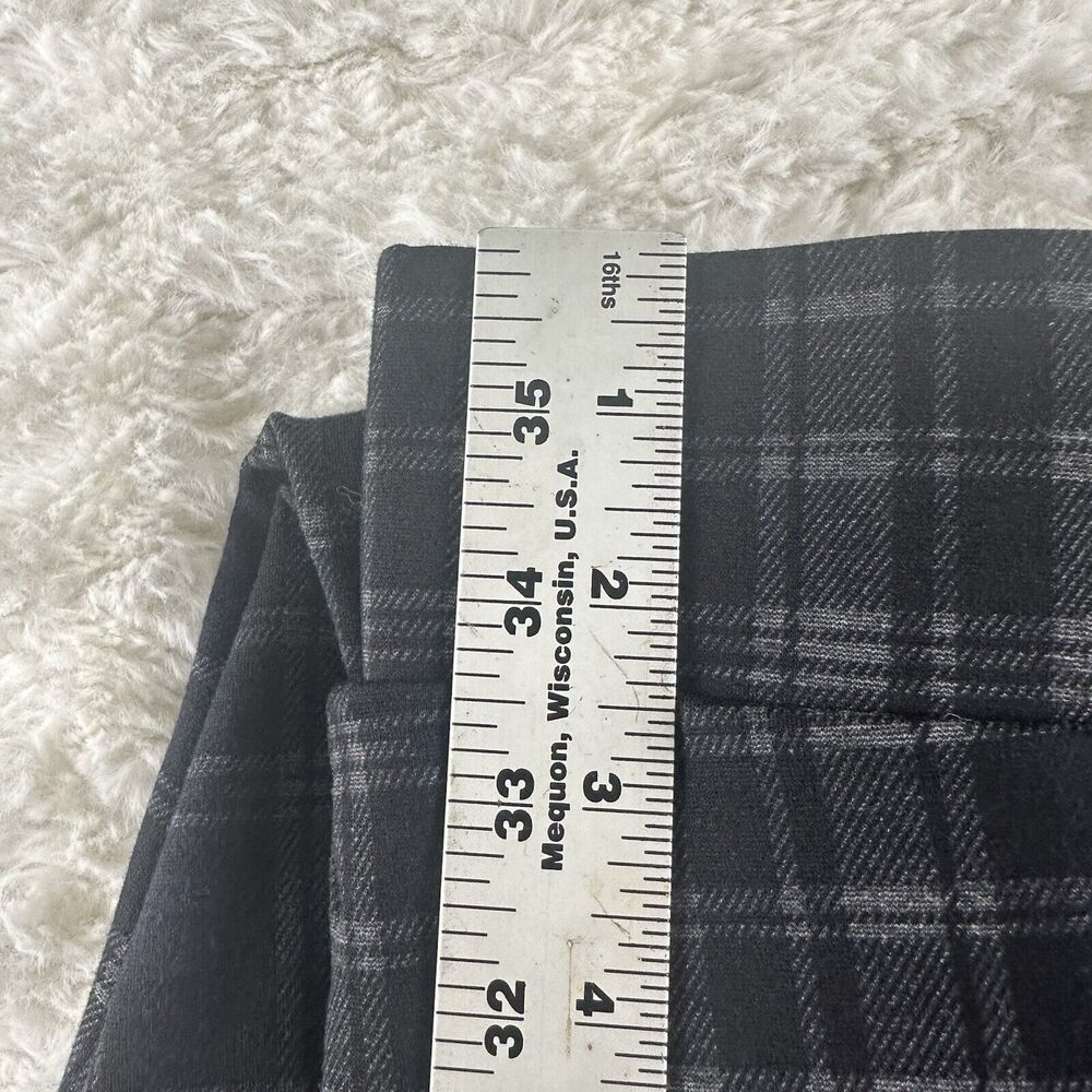 Christopher & Banks Dress Pants Mid Rise Plaid Shaped Fit Size XL Women Stretchy - Picture 16 of 16